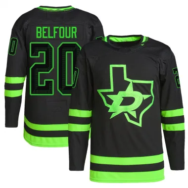 Authentic Ed Belfour Black Dallas Stars Alternate Primegreen Pro Jersey - Men's